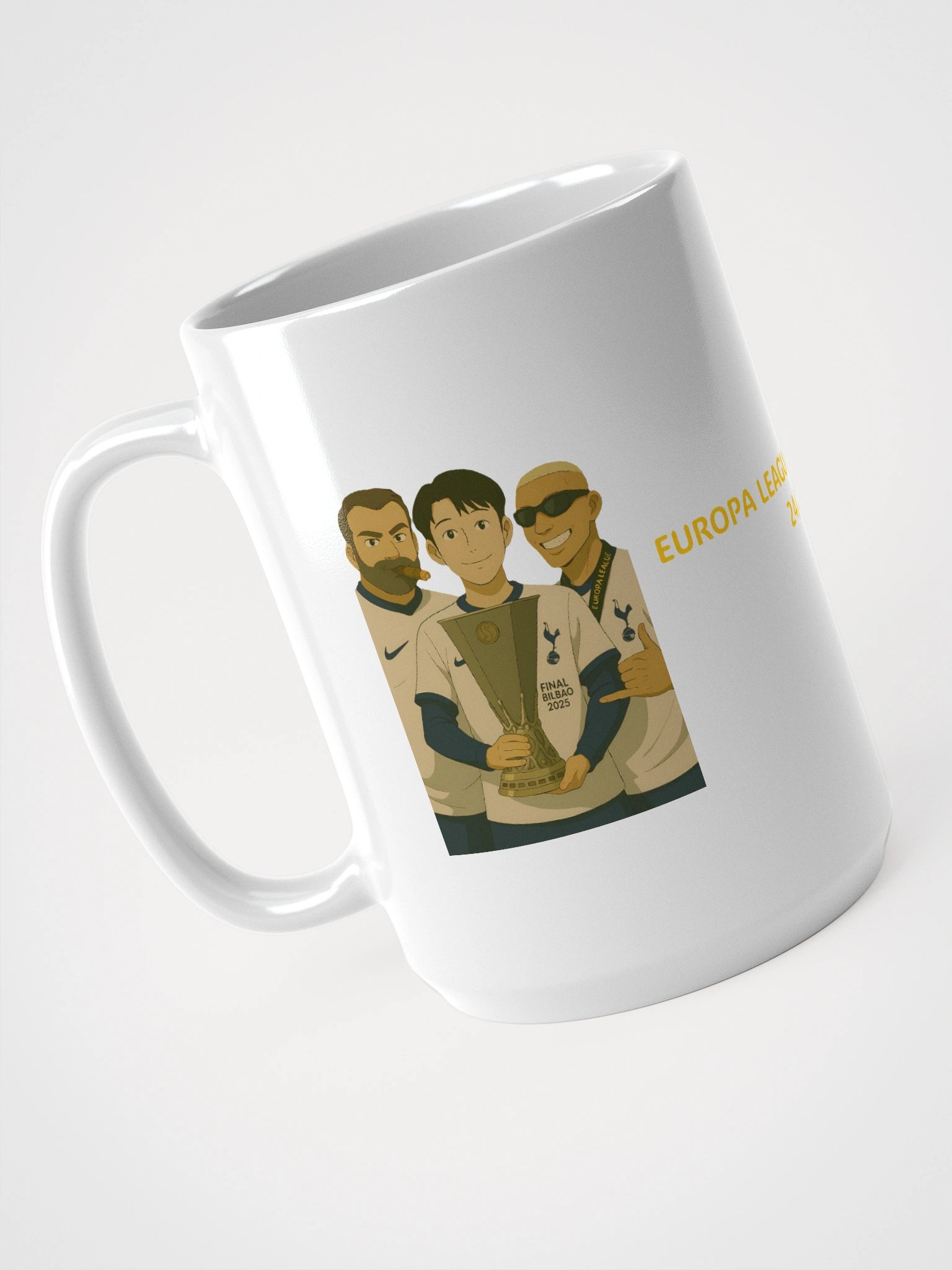 Glossy Mug - Son Heung Min, Ange Postecoglu and Richarlison - Tottenham Hotspur product image (3)