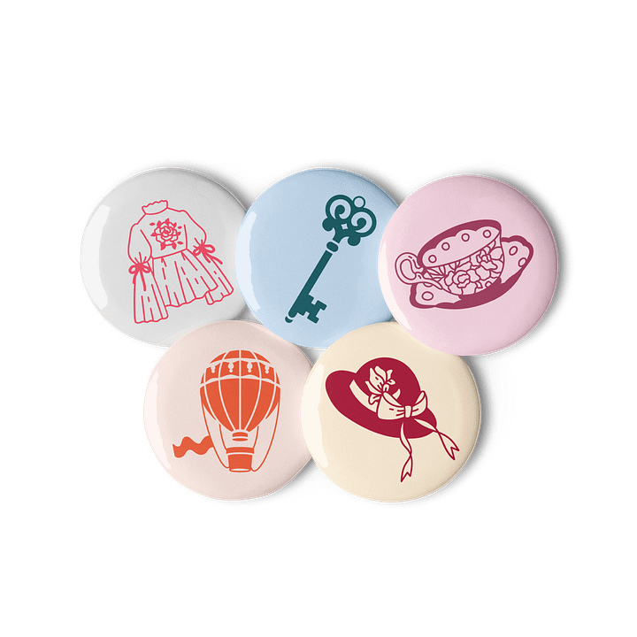 Vintage Charm Pin Button Set product image (3)