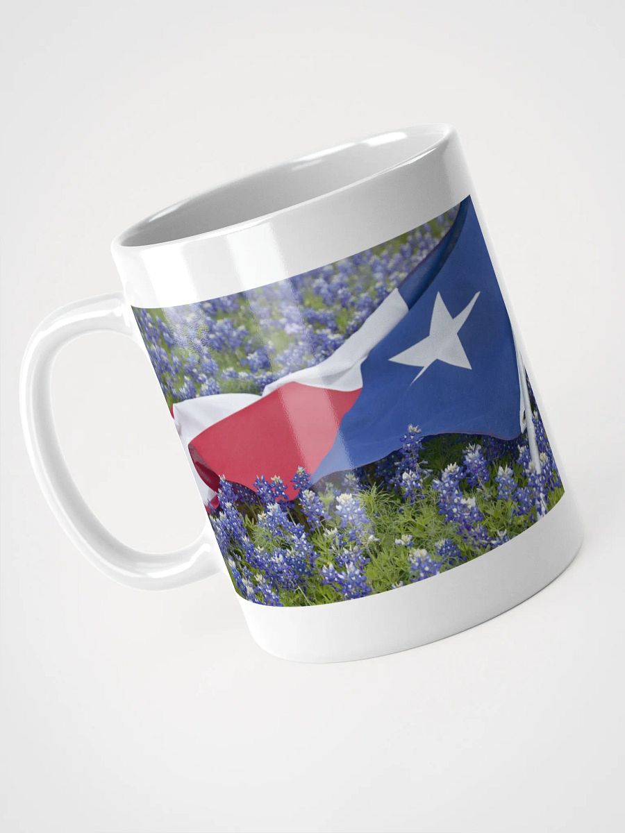 Lone Star Bloom – Texas Flag & Bluebonnets Mug product image (8)