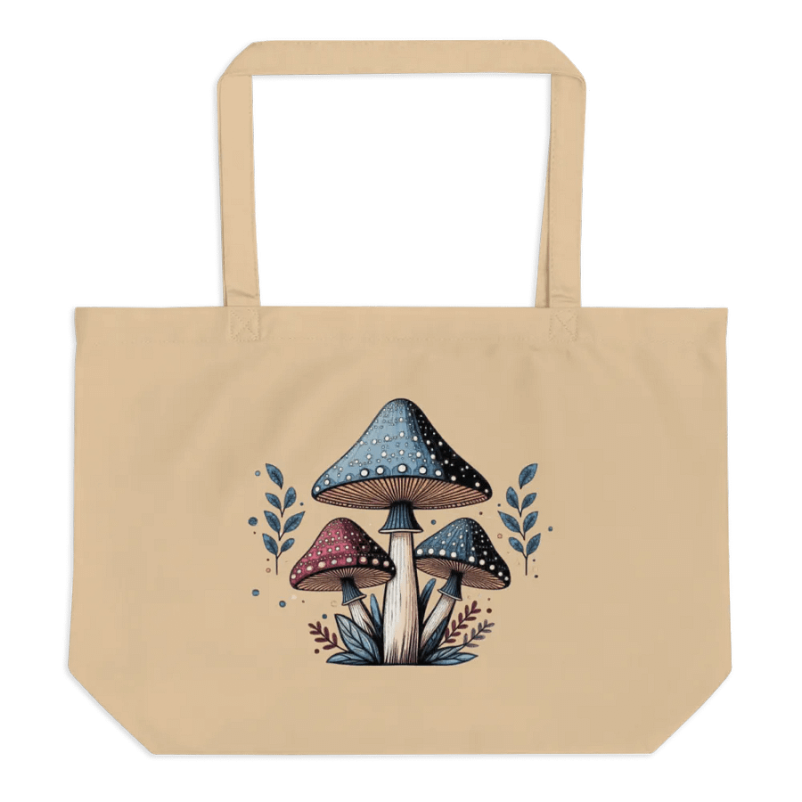 Simple Mushroom Delight Organic Cotton Tote Bag product image (2)