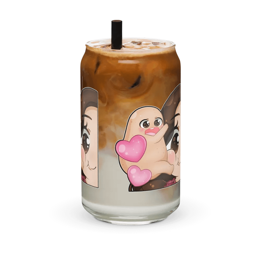 Hugs face Emote! Can- shaped glass cup product image (42)