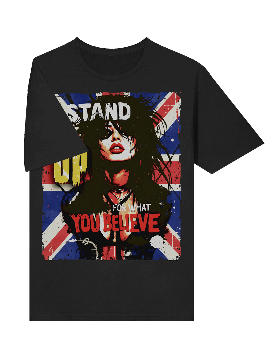 Stand Up For What You Believe - UK Flag - Street Art Rebellious Graphic Tee product image (14)