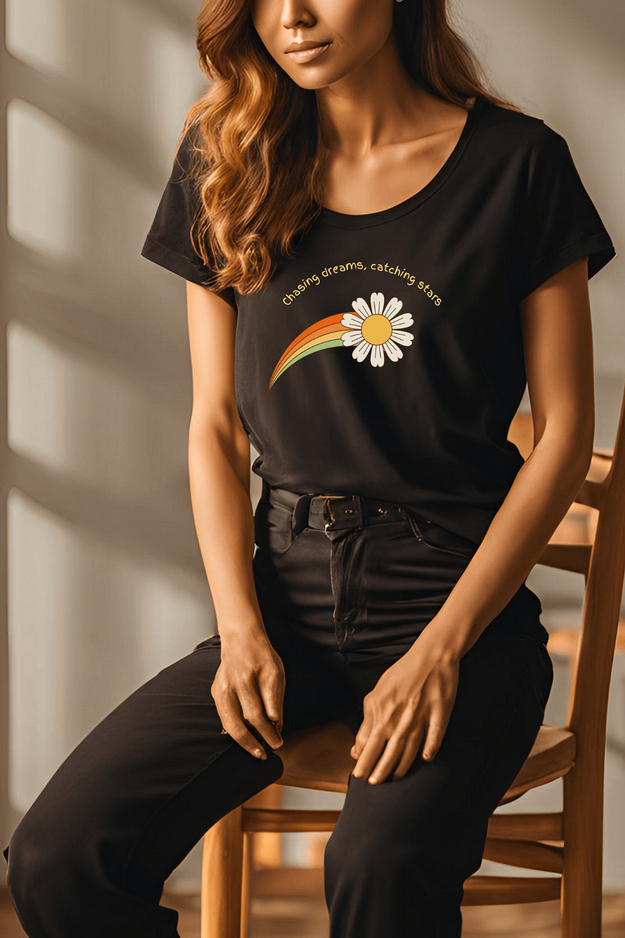 Dreamy Daisy Rainbow T-Shirt product image (1)