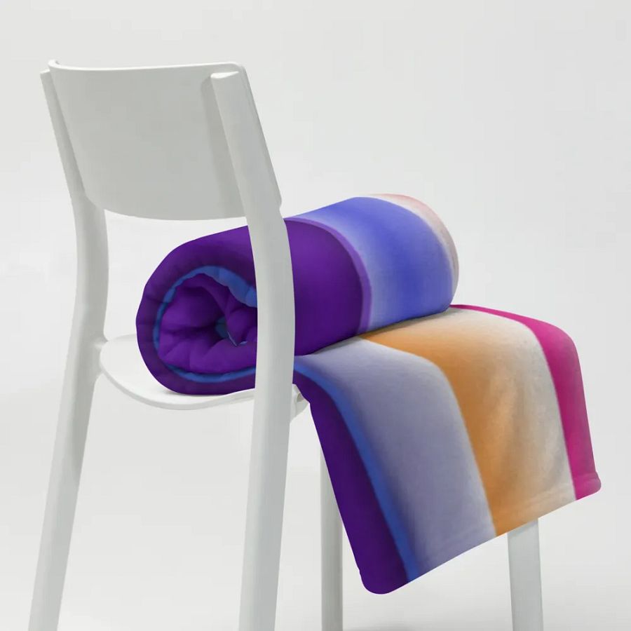 Cotton Candy Stripes Throw Blanket product image (20)