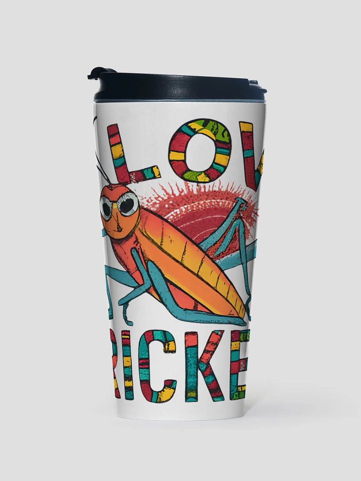 Stylish I Love Cricket Travel Mug for Sports Enthusiasts product image (1)
