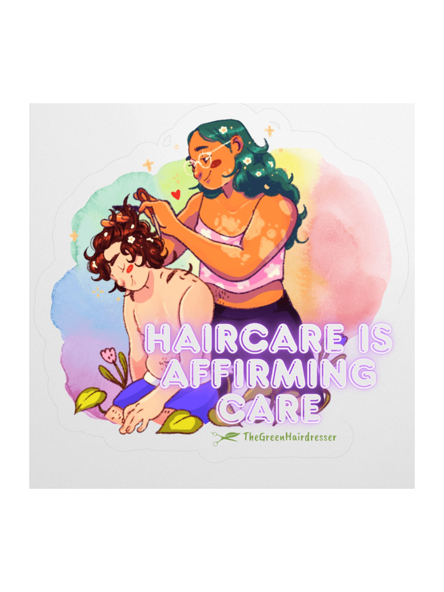 Haircare is Affirming Care Sticker product image (2)