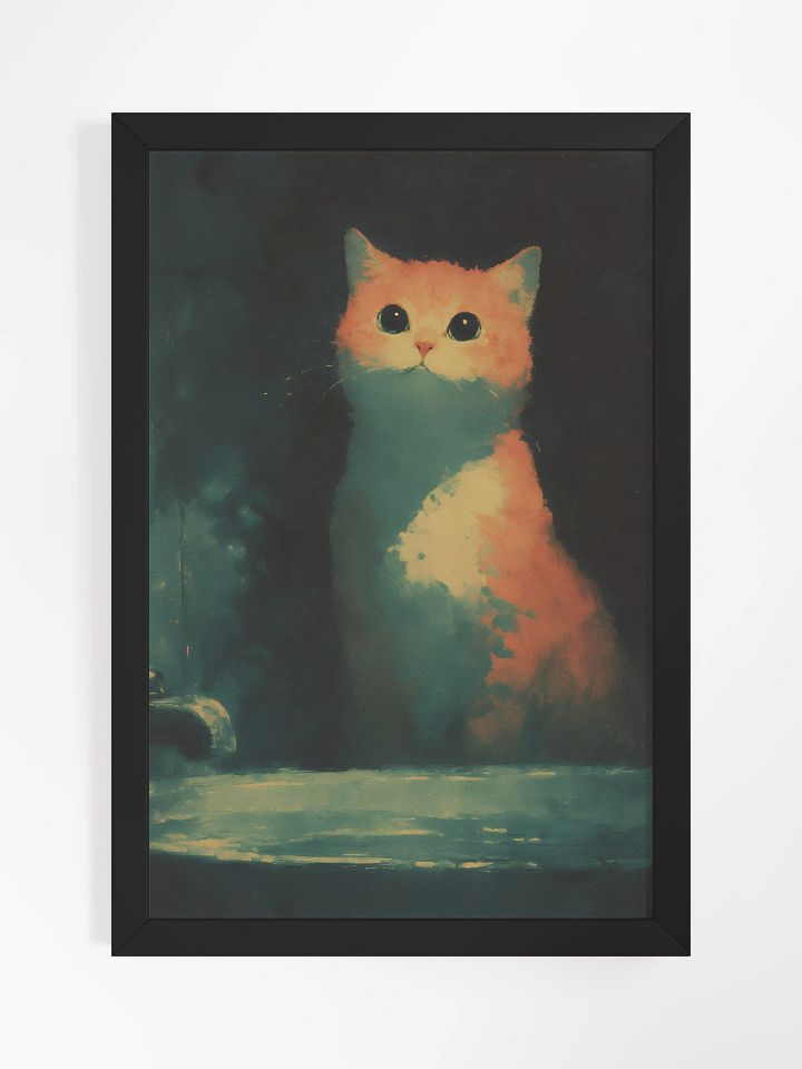 Dreamy Cat Portrait Matte Poster product image (1)