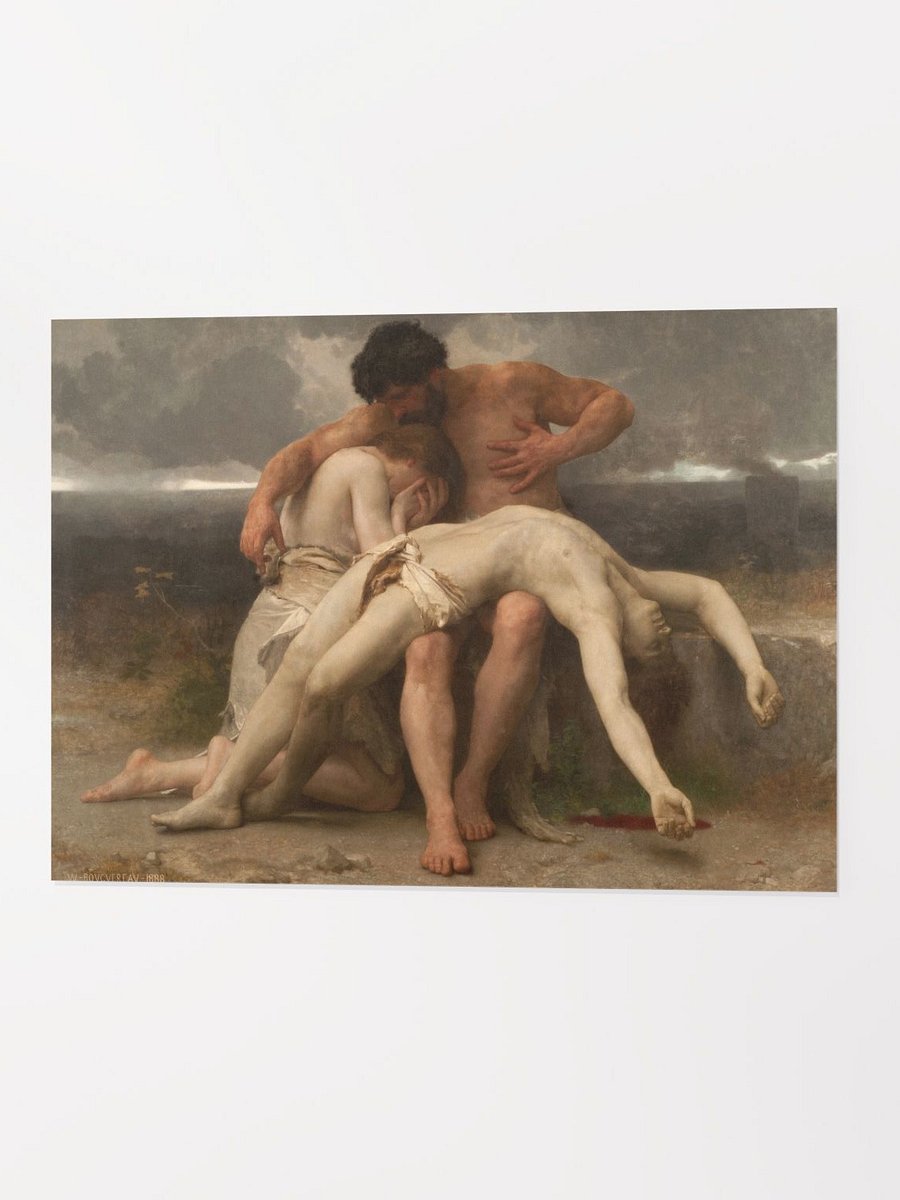 ''The First Mourning'' by William-Adolphe Bouguereau Poster product image (4)