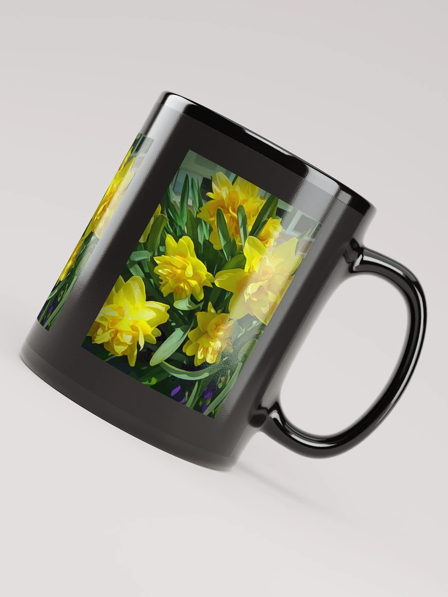 Bright Yellow Daffodils Black Coffee Mug product image (8)