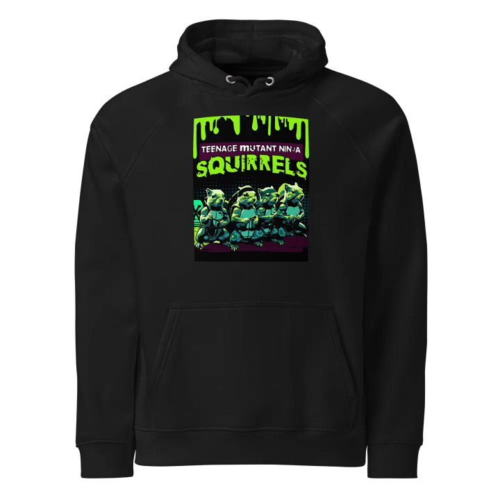 Ninja Squirrel Eco Raglan Hoodie PREMIUM product image (1)