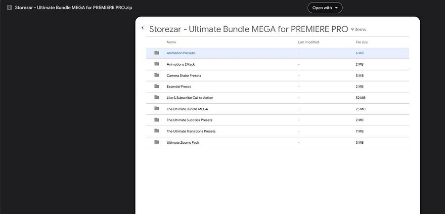 Storezar - Ultimate Bundle MEGA for PREMIERE PRO product image (3)