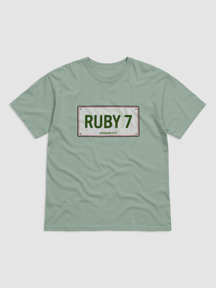 Ruby 7 License Plate Heavyweight T product image (1)