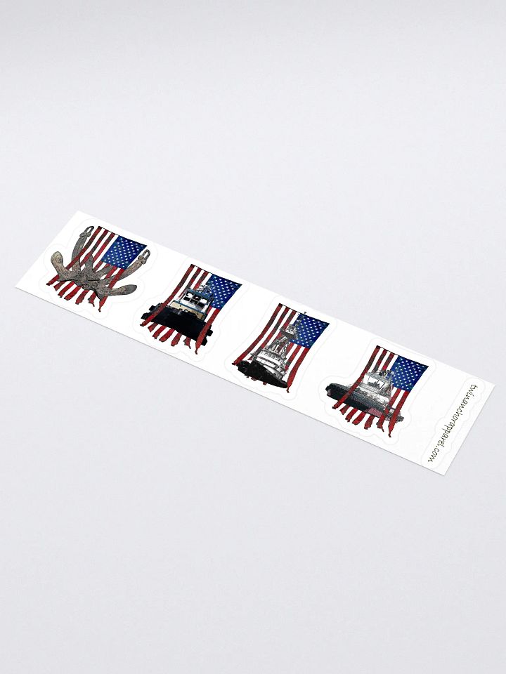 Mix USA Flage Sticker sheet (sheet size 15" x 3.75") Kiss Cut Stickers product image (1)