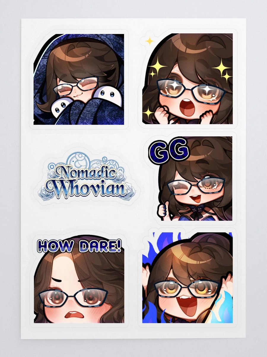 Whovie Emote Sticker Sheet 4 product image (3)