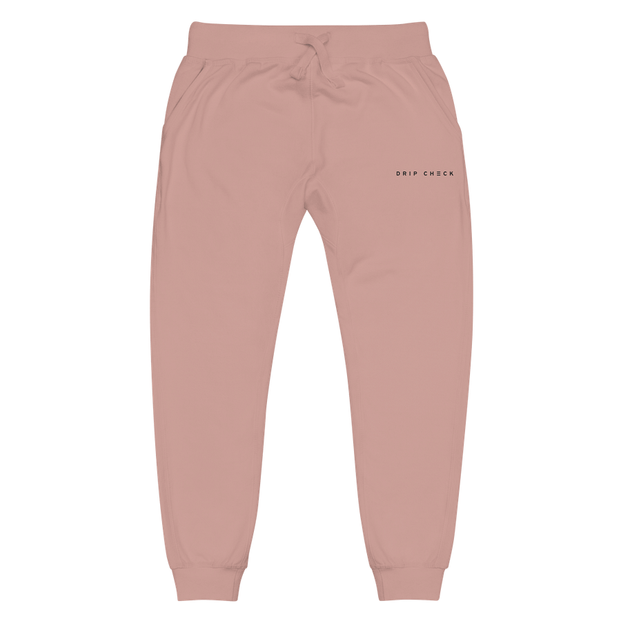 DRIP CHECK UNISEX FLEECE SWEATPANTS - DUSTY ROSE product image (1)