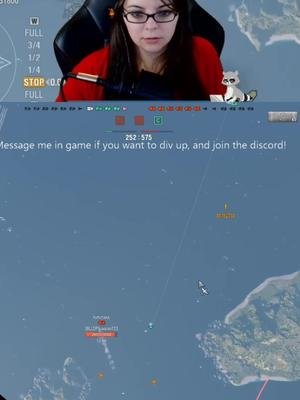 Ashley Jumps in Seat  #worldofwarships #gaming