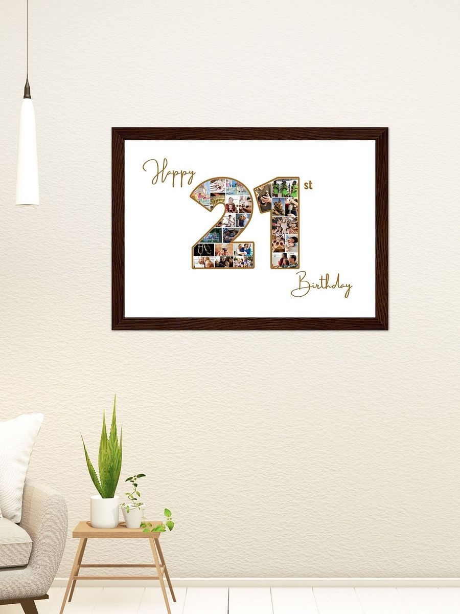 Happy 21st Birthday Photo Collage Canva Template product image (7)