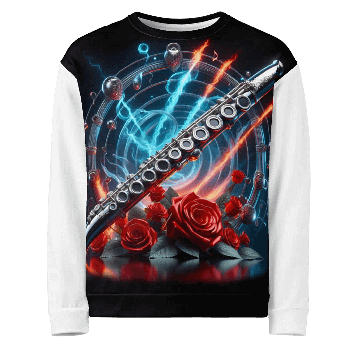 Melodic Rose Flute Symphony - Unisex Sweatshirt #11 product image (1)