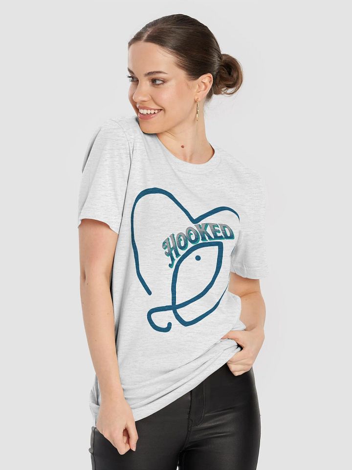 Hooked on You: Romantic Fishing T-Shirt, Unisex Couples Tee, Valentine's Day Shirt, Romantic Angler's Apparel, Fisherman's Love Tee product image (1)