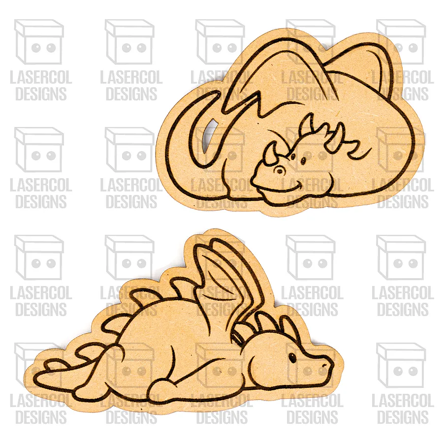 Dragons Paint Kit DIY Cut Outs - Laser Cut Files product image (7)