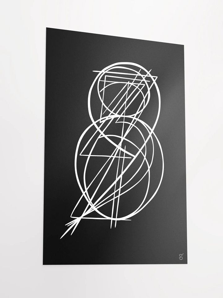 Ethereal Lines Matte Poster - Abstract Image No. 11 product image (2)