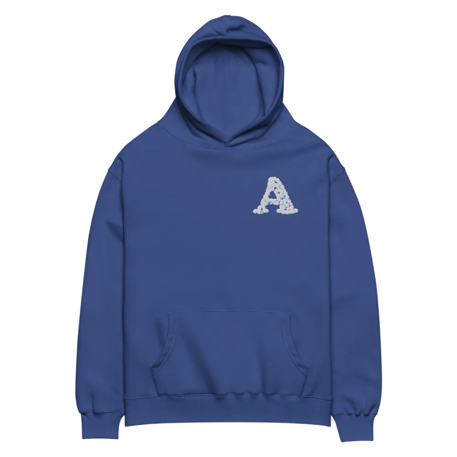 Initial letter of Your Name is Embroidered "A" Sphere Unisex Oversized Hoodie product image (2)