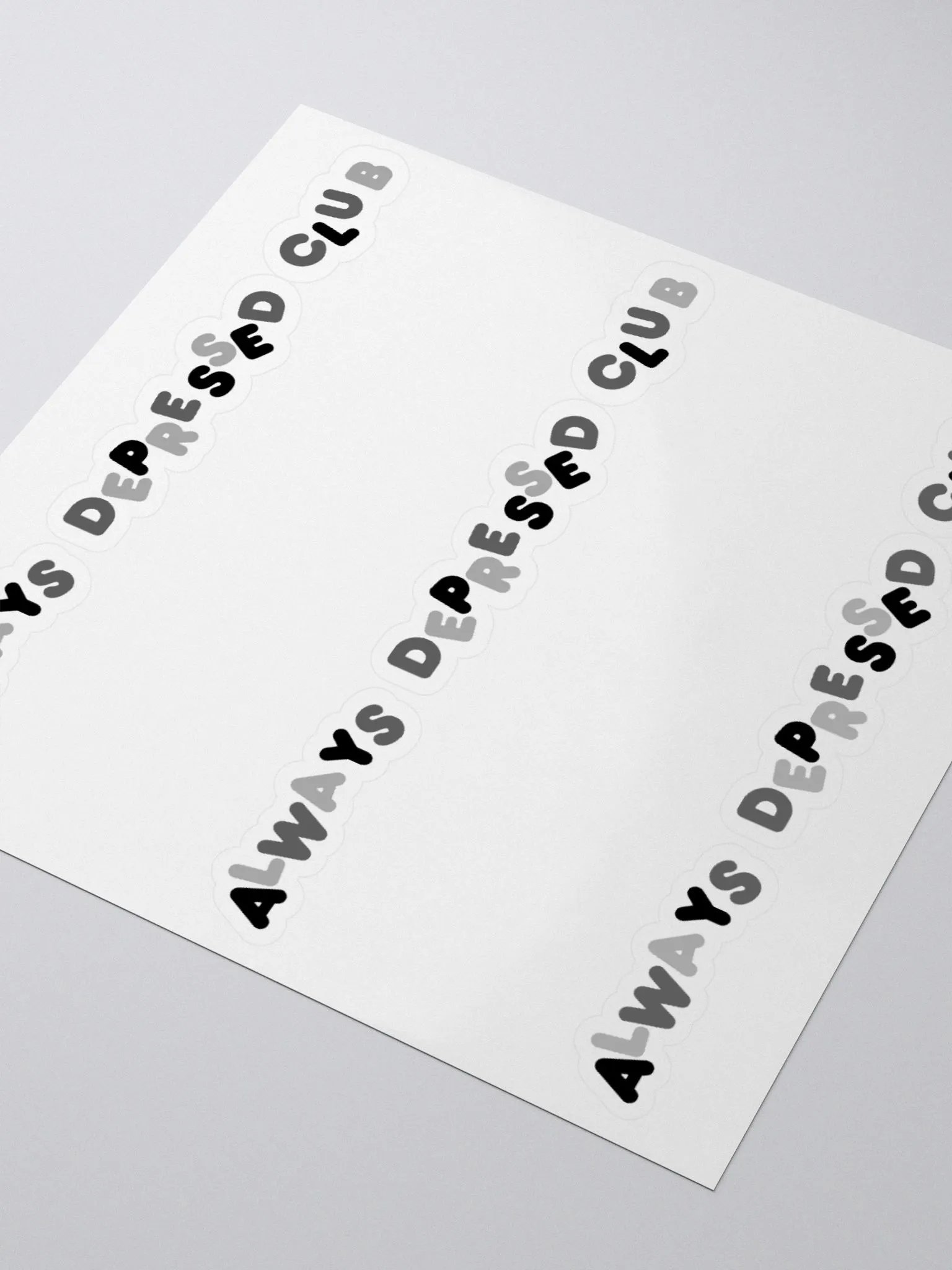 ALWAYS DEPRESSED CLUB Stickers product image (7)
