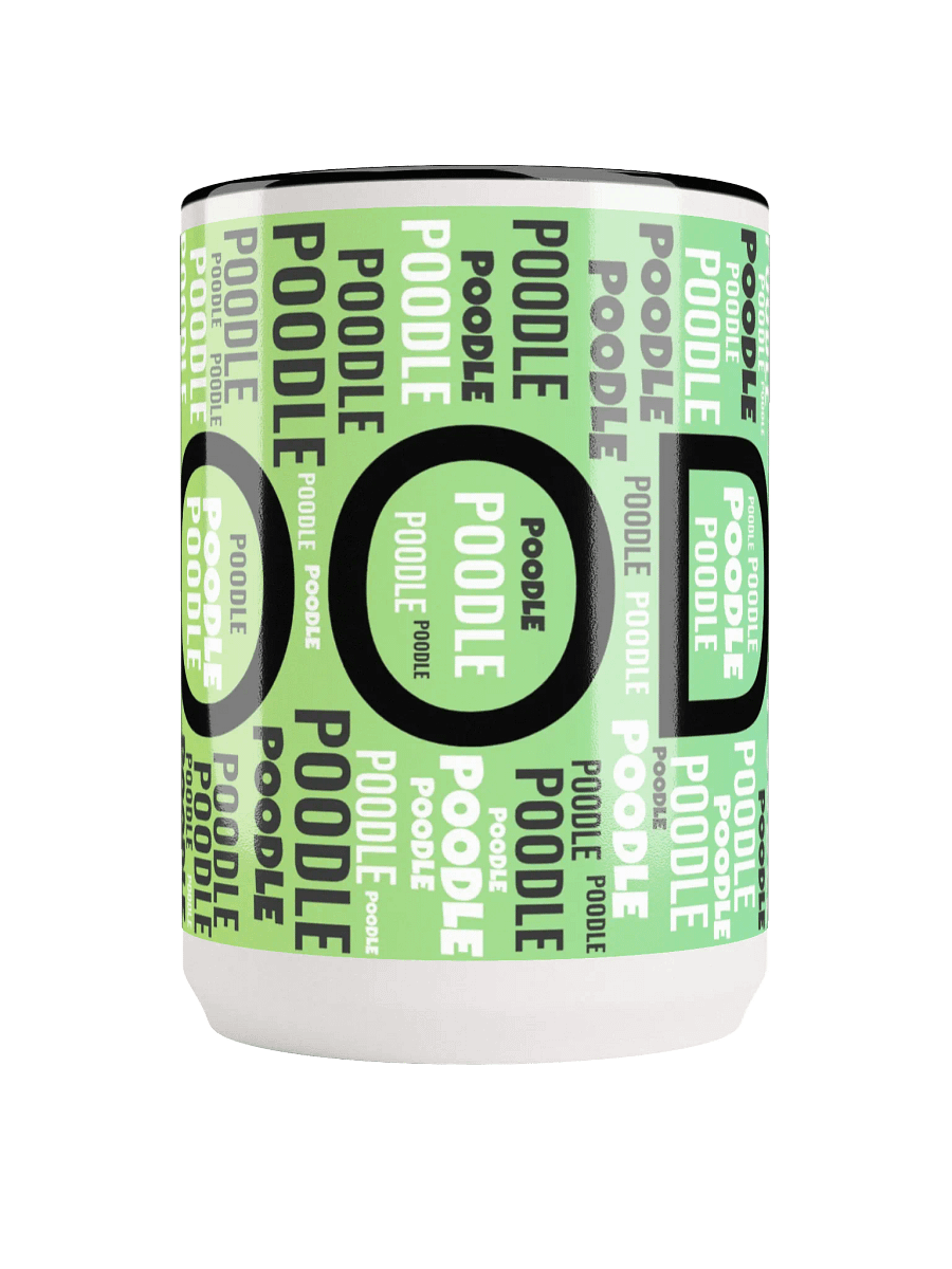 Poodle Poodle Poodle Green & Cyan product image (5)