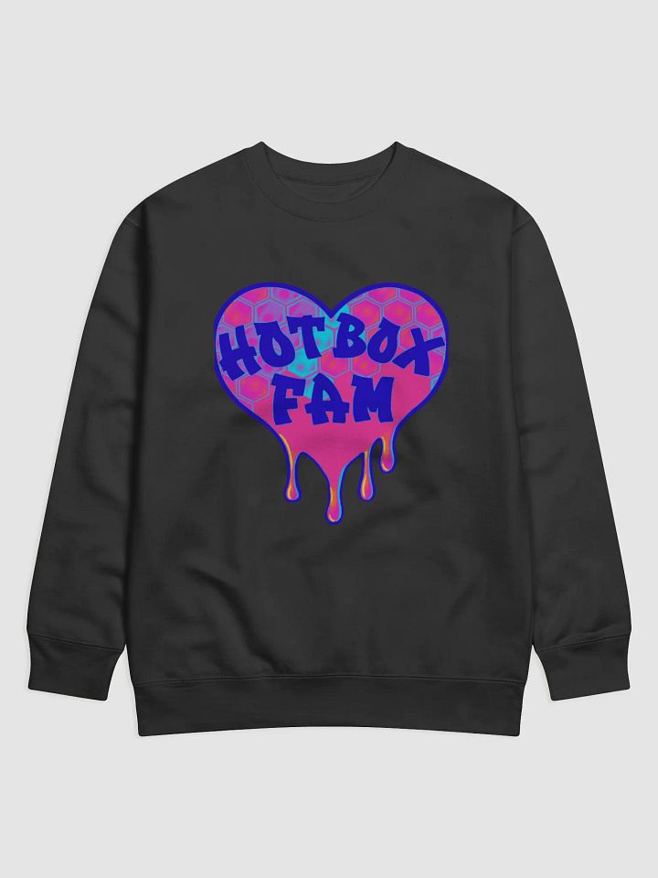 UNISEX HOT BOX FAM COLOR POP HONEY COMB LOGO SWEAT SHIRT product image (3)
