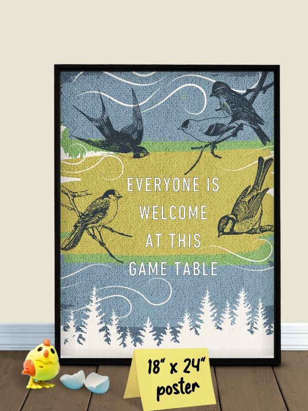 Wingspan Game Room Poster for Board Gamers - 18