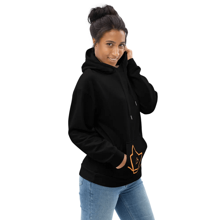Mellow Ribbon Hoodie (black+orange) product image (1)