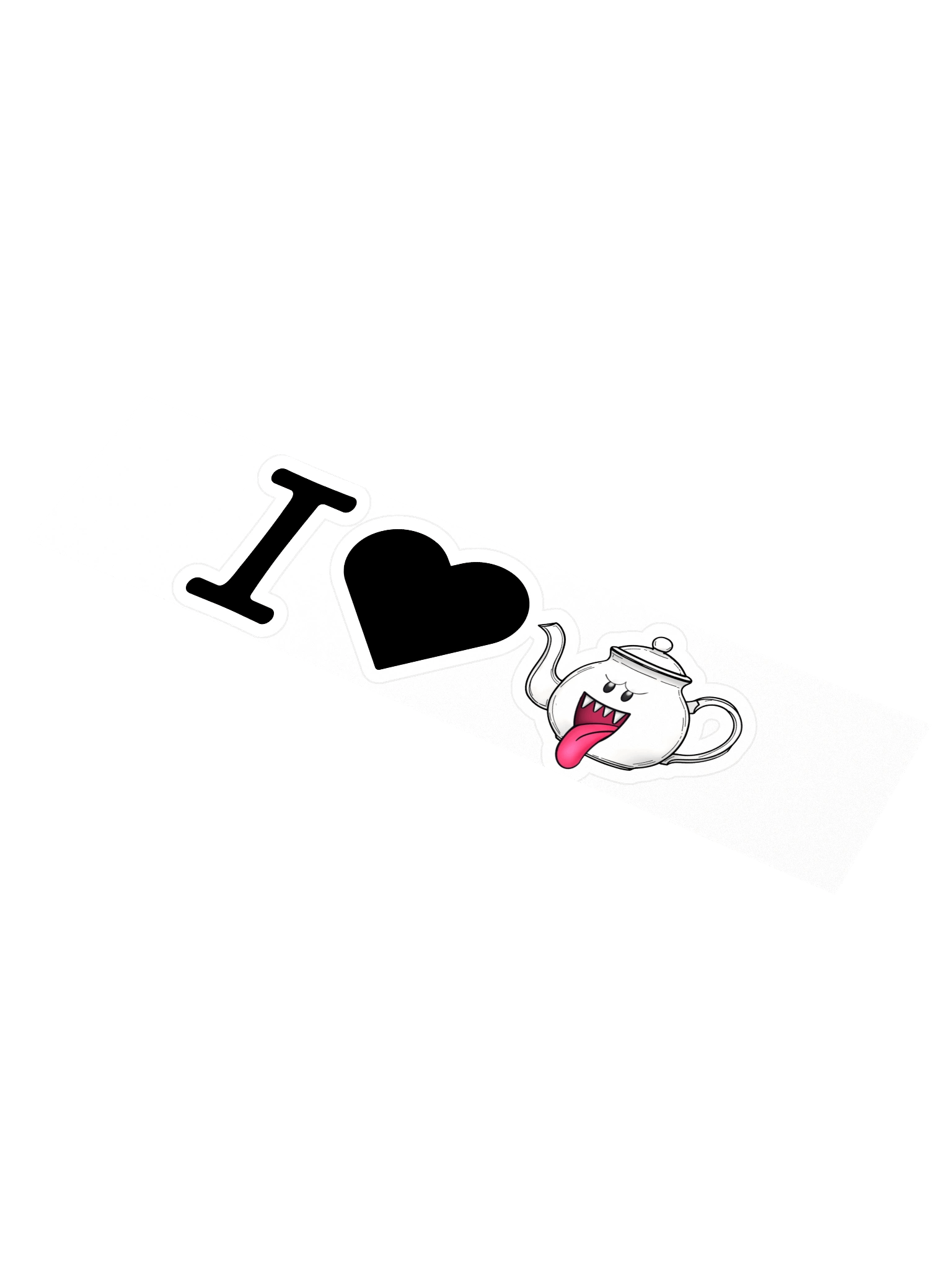 I Love Boo-Tea Stickers product image (1)