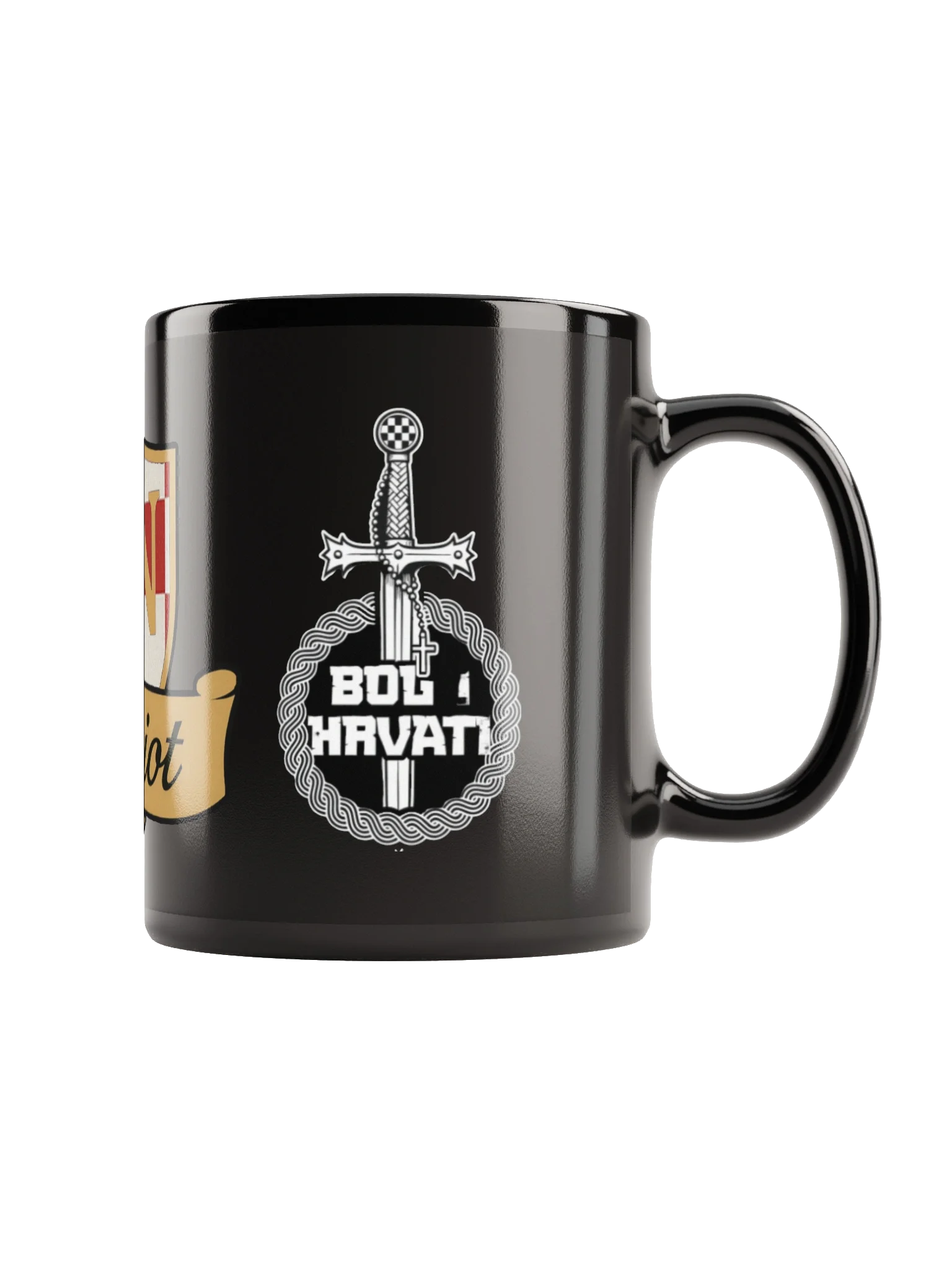 Patriotic Shield Black Glossy Mug product image (1)