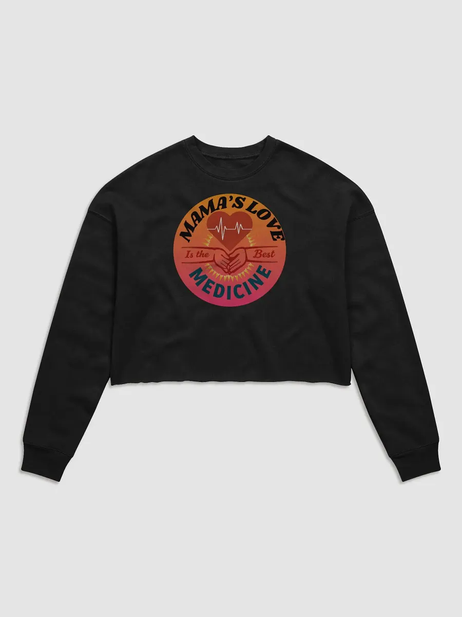 MAMA'S LOVE Fleece Crop Sweatshirt product image (3)