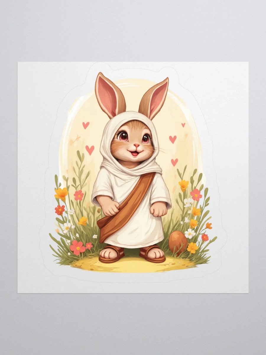 Easter Bunny Jesus Robe Kiss Cut Stickers product image (2)