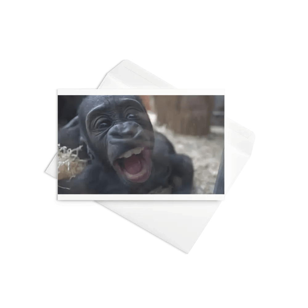 Curious Gorilla Greeting Card product image (9)