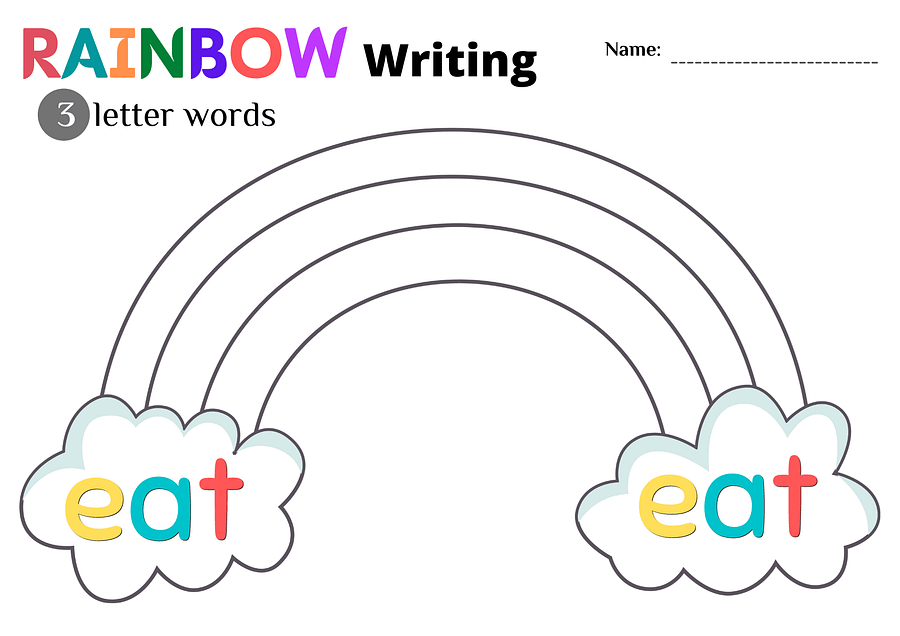 95 Unique Rainbow Writing Worksheets product image (5)