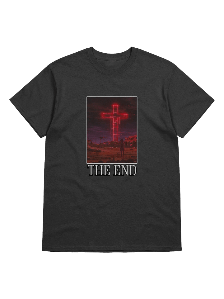 "THE END" Heawyweight Printed T-Shirt product image (1)