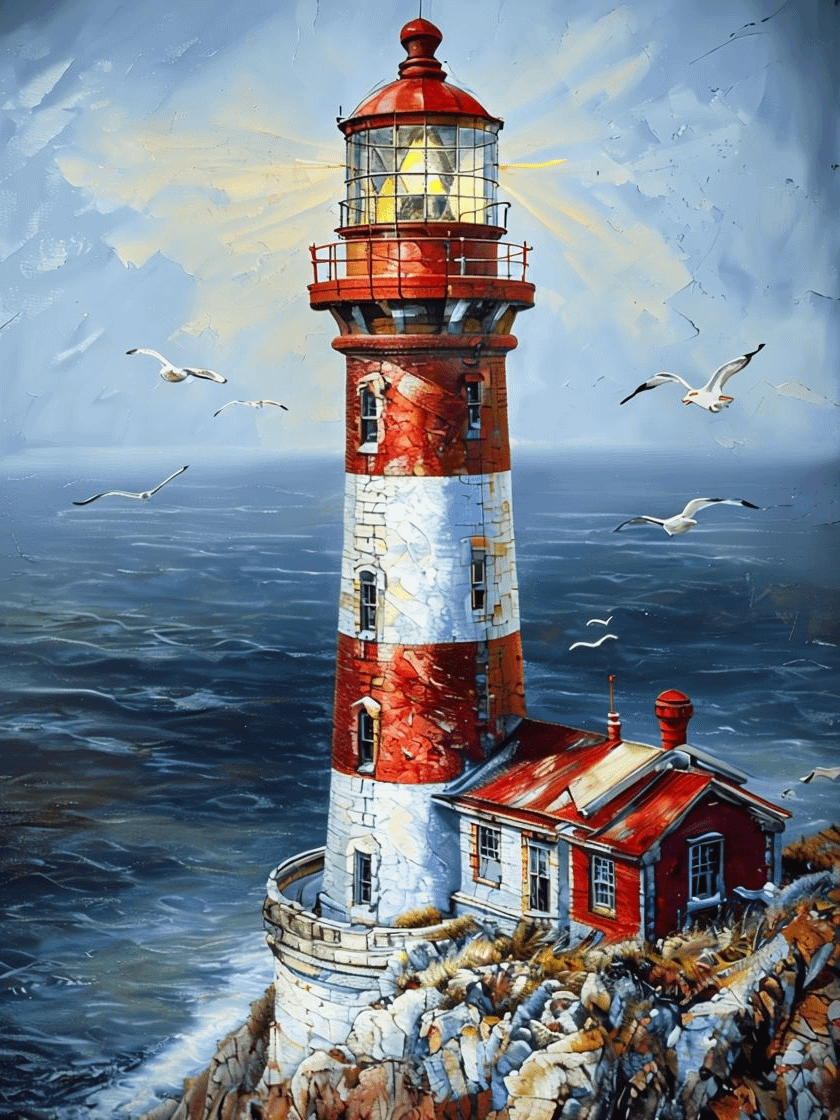 Beacon of Serenity Lighthouse Poster product image (1)