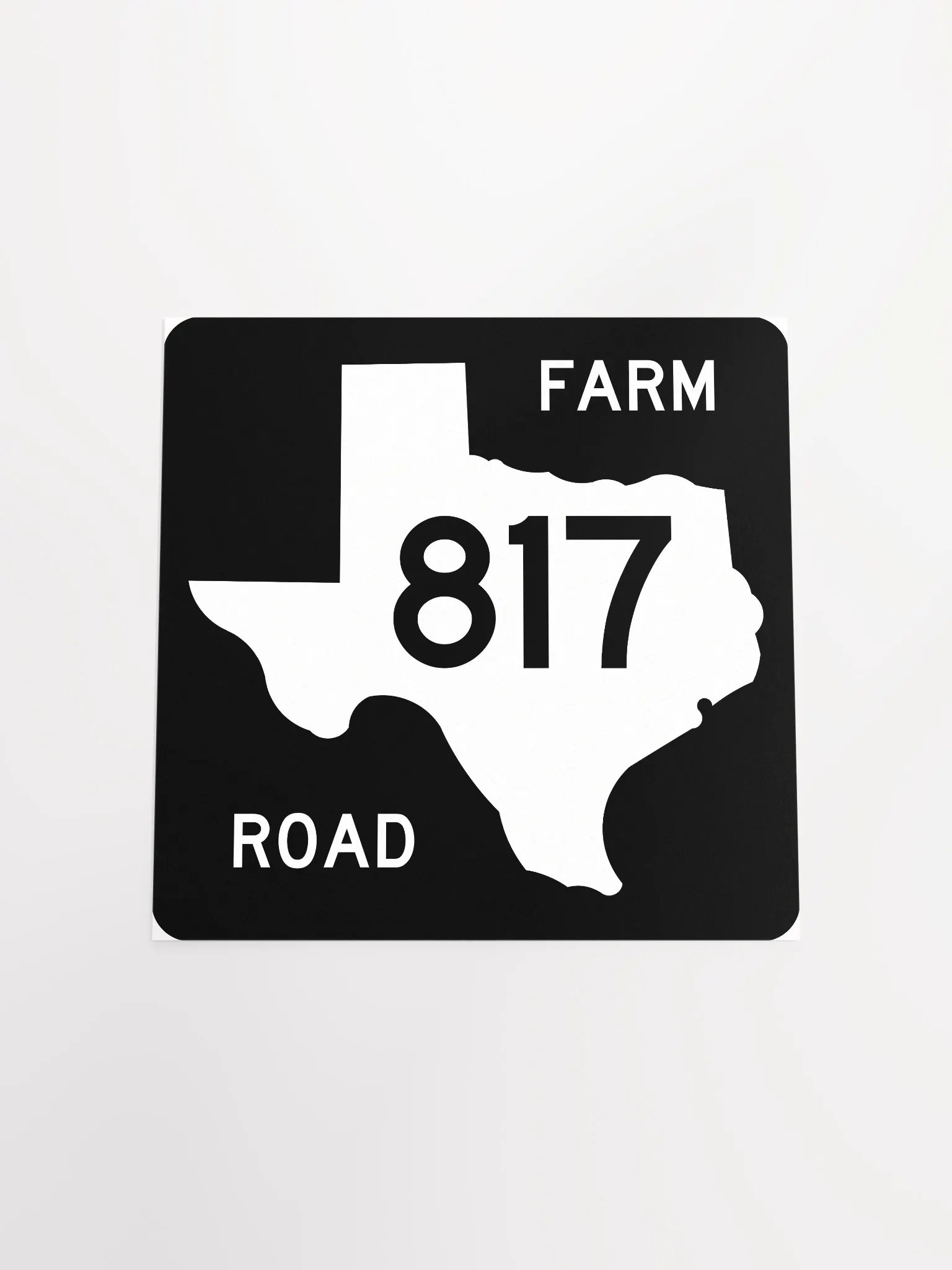 Texas Farm Road Sign FM 817 Poster product image (4)