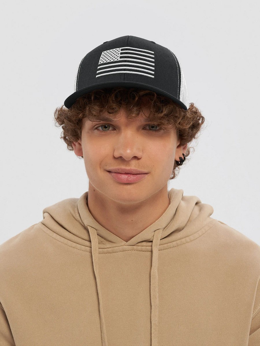 Triple Line Snapback Trucker Hat product image (39)