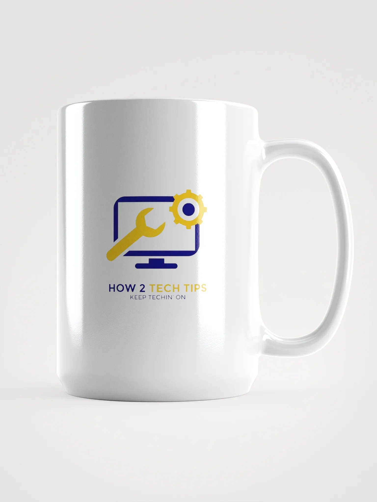 How2TechTips White Mug product image (1)