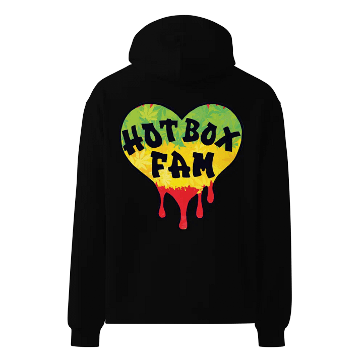 HOT BOX FAM RASTA HEART LOGO ON BACK product image (1)