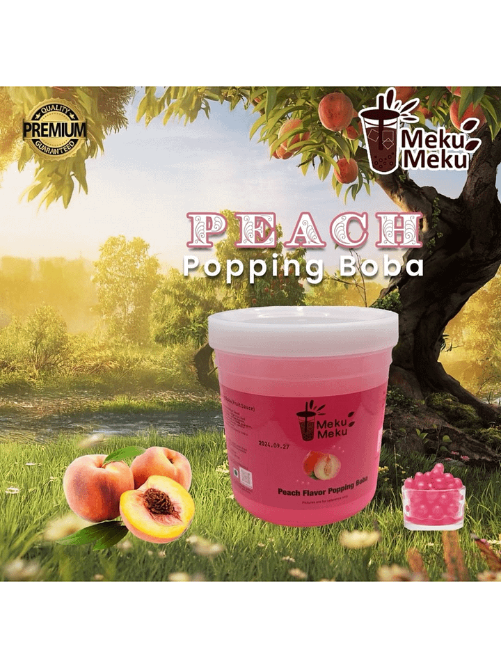 Peach Popping Boba Crystals Delicious Flavour product image (1)