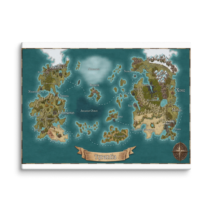 Tyrantia Map Canvas product image (2)