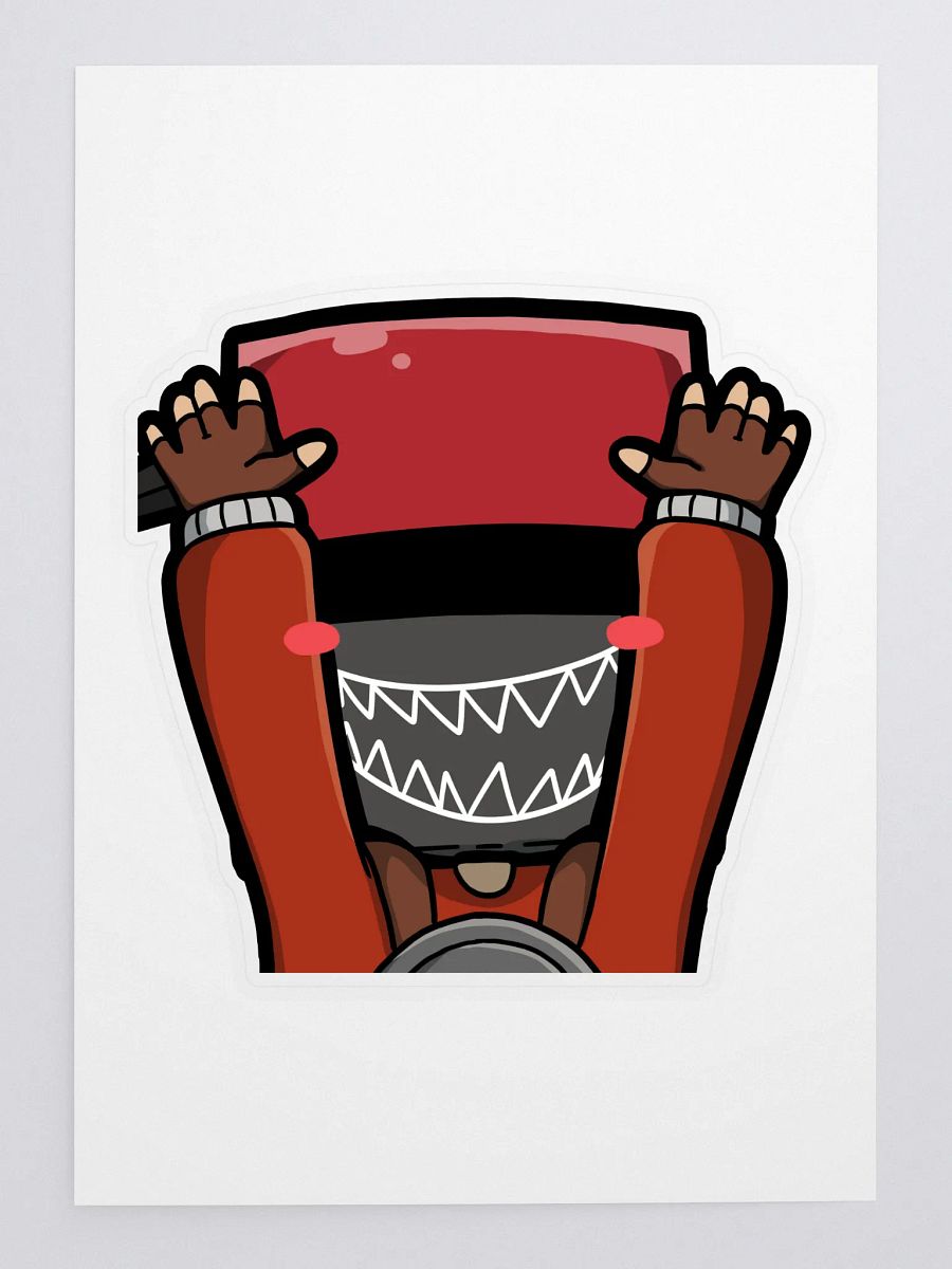 4.5 X 4.5 Uppies Emote Yak Sticker product image (3)