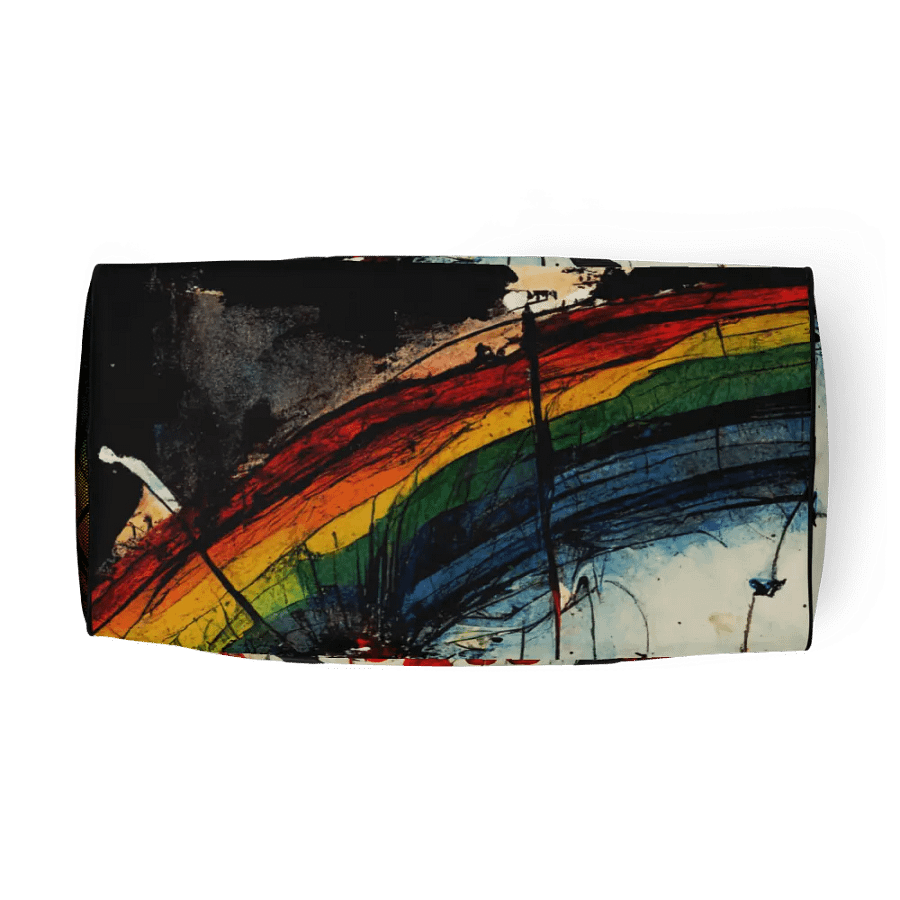Vibrant Rainbow Splatter Duffle Bag product image (5)