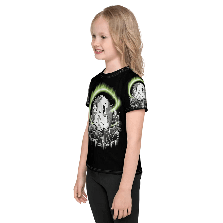 Save Me Kids Crew Neck T-Shirt | Eco-Friendly Style for Young Activists product image (5)