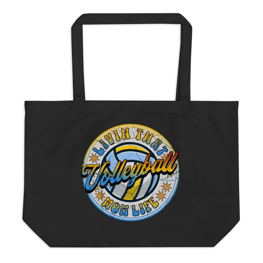 Livin That Mom Life Volleyball Vintage Tote product image (1)