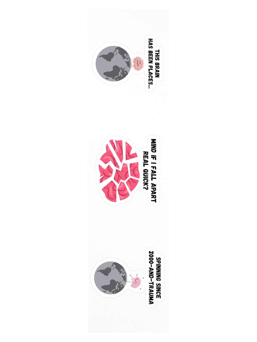 "A Lot On Your Mind" Trio Sticker Sheet product image (3)